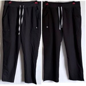 FIGS BUNDLE 2 Scrub Pants Yola Scrub Pants Size L & Kade Scrub Pants Size L